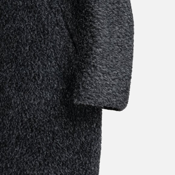 Max Mara Studio Grey Alpaca Coat - Picture 6 of 10
